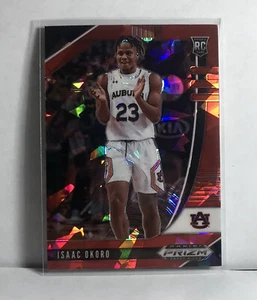 2020 Isaac Okoro Panini Prizm Draft Picks Red Cracked Ice Rookie Card #44 - Picture 1 of 2