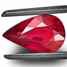 IGI Certified MOZAMBIQUE Ruby 1.22 Cts Natural Untreated Neon Pinkish Red Pear
