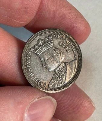 U.S. - 1893 Silver Isabella Commemorative Quarter - Scarce & Nice - Image 1 of 4