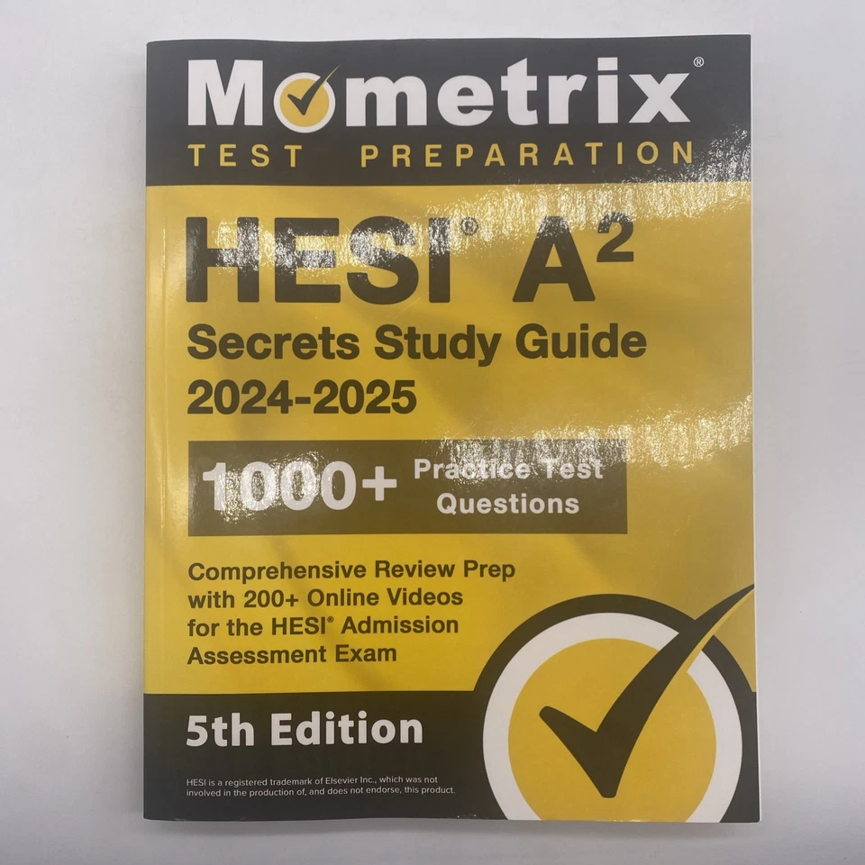 HESI A2 Secrets Study Guide 5th Edition 2024-2025 Paperback - Image 1 of 4