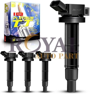 Ignition Coil & Denso OEM Spark Plug For 2002-2012 Toyota Camry 2.4L UF333 Foto 1 de 4