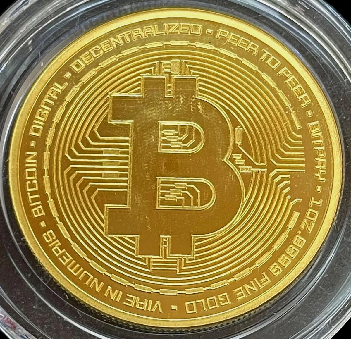 BTC 1oz GOLD BITCOIN THE EVOLUTION OF MONEY BITPAY .9999 FINE GOLD 1oz  ROUND | eBay