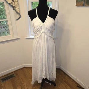 Venere Dea Greca Halter prendisole con orlo alto basso donna taglia XL bianco - Foto 1 di 6
