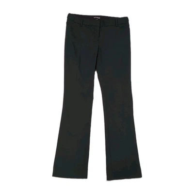 Express Columnist Pants Womens 2R Straight Leg Hunter Green Washable #90068 - Image 1 of 4