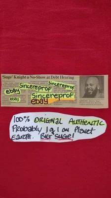 Suge Knight Tupac Death Row Records L.A. Times 🗞️ Artículo de recorte Paquete de colección Foto 1 de 2