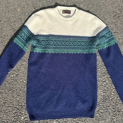 Vintage 80s Jersild Knit Sweater Mens Size Large VTG Tall USA Wool Acrylic - Image 1 of 4