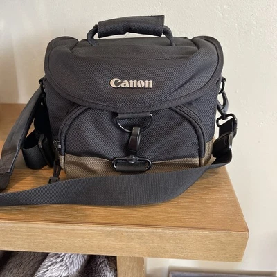 CANON Camera Custom Gadget Bag 100EG Black/Olive  W/Strap Excellent Condition - Image 1 of 4