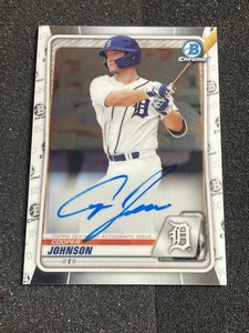 2020 Bowman Chrome Autograph CPA-CJ Cooper Johnson  1st Auto - Picture 1 of 2
