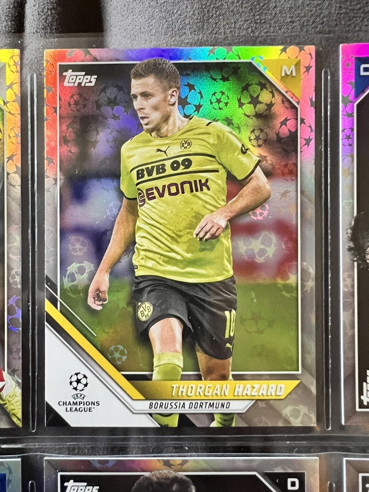 Thorgan Hazard, Starball Foil, Topps UEFA Champions League Card #27 - Image 1 of 2