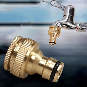 20/25MM Thread Faucet Adapte Standard Size Brass Taps Garden Connector WaterHose - Picture 1 of 7