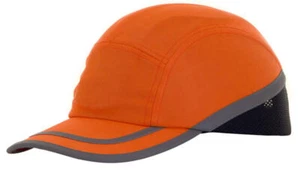 B Brand Safety Baseball Bump Cap Orange or Yellow with Navy EN812 Hi Viz BBSBC - Picture 1 of 3
