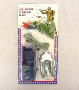 Vintage 1970's Attack Force Soldiers 1/78 Scale or HO British Soldiers    - Picture 1 of 3