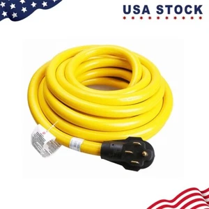 30ft 50Amp RV/Generator Extension Cord 50Amp with Handles Male Plug to Bare - Foto 1 di 2