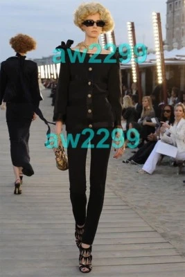 ZAPATOS BOTINES CHANEL AUTÉNTICOS 10C PASARELA GAMUZA PLATAFORMA CUÑA 37 Foto 1 de 4