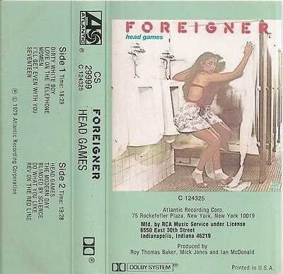 Foreigner - Head Games (Cass, Album, Club) (Very Good Plus (VG+)) - 2853549457 - Image 1 of 4