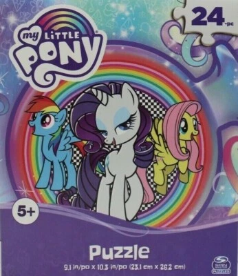 拼图拼图 24 件 My Little Pony 孩之宝 9 X 10 Spinmaster 游戏 — 第 1/3 张图片