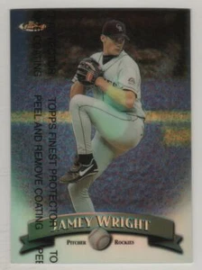 1998 Topps Finest Refractor #069 Jamey Wright Colorado Rockies BV$3 #69 - Picture 1 of 1