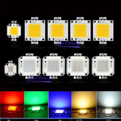 LED Chips 10W 20W 30W 50W 100W SMD High Power LED Lamp Bulb Bead For Flood Light - Image 1 of 4