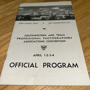 Programa de convenciones de fotógrafos profesionales del suroeste y Texas 1940 vale la pena - Imagen 1 de 15