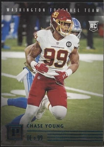 2020 Panini Chronicles Chase Young Rookie TEAL #PA-35 Washington Commanders - Picture 1 of 2