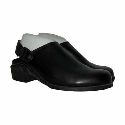Mules para mujer Ariat ATS equipados de cuero negro con tiras 7B Foto 1 de 4