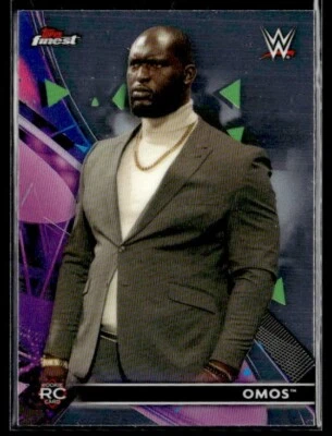 2021 Finest WWE #28 Omos RC  W01R01B - Image 1 of 2