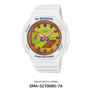 CASIO G-SHOCK GMA-S2100BS-7A GMAS2100 WHITE LADIES WATCH - Picture 1 of 7