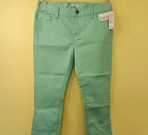 Old Navy Girls Jeans Size 16 Regular Mint Green Adjustable Waist - Picture 1 of 9