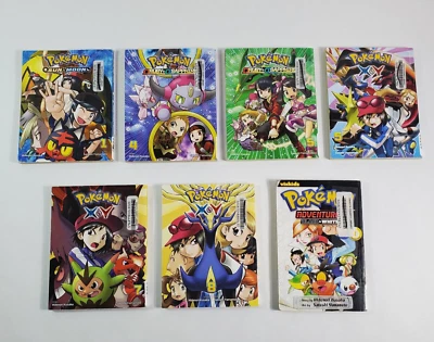 Lot of 7 Pokemon Adventures Manga Books Hidenori Kusaka Paperback Viz Media - Image 1 of 4