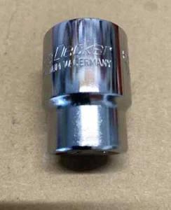 Vintage Rare Black & Decker 7/8” Socket 1/2” Drive  Chrome Made In West Germany - Picture 1 of 5