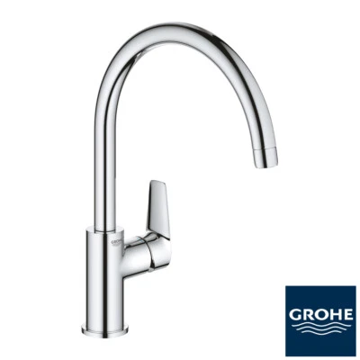 GROHE BauEdge Spültisch Batterie Armatur Küchenarmatur Schwenkbar chrom 31367001 - Bild 1 von 4