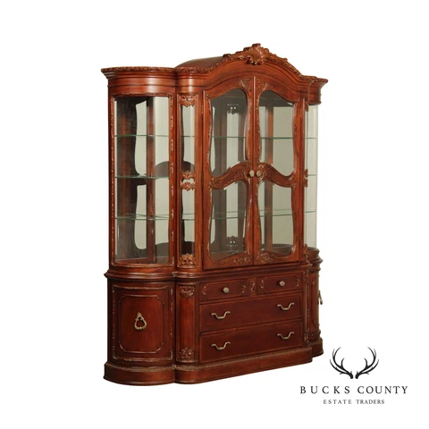 J. McClintock Home Fr. Provincial Style Romance Coll. Illuminated China Cabinet Cover