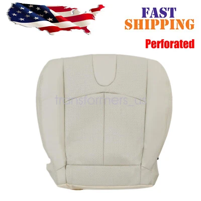 Driver Bottom Perforated Leather Seat Cover Tan For 2008-2013 Infiniti G37 US - Image 1 of 4