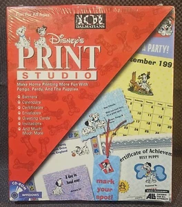 Disney Print Studio 101 Dalmations Software Banners Cards CD ROM Windows Sealed - Picture 1 of 2