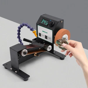 Mini Belt Sander with Adjustable Speed for DIY Sharpening and Polishing - Picture 1 of 14