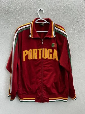 Futbol 5Sun Mens Jacket Size Large Red Purtugal Zip Up Red Soccer - Image 1 of 4