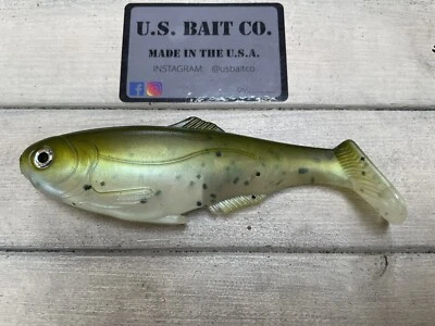 U.S. BAIT CO. Weedless Swimbait 6” Color Crappie Lot Of 1 Bait