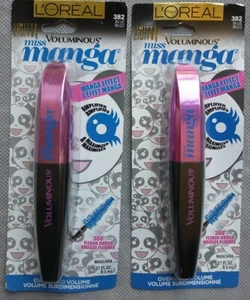 2 NUEVOS RÍMEL L'OREAL Voluminous Miss Manga 382 Blue Buzz Loreal - Imagen 1 de 1