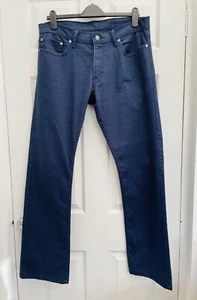 Levi’s French Navy Blue Straight Leg Jeans 36W 32L Excellent Condition - Picture 1 of 5