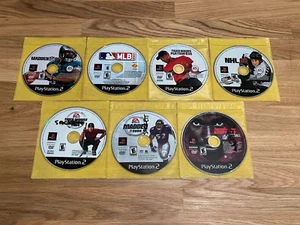Lot of 7 PlayStation 2 PS2 Sports Games-Tested, Disc Only-NHL, Madden, MLB, Golf - Picture 1 of 15