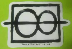 ONE EIGHT DISTILLING Spirits STICKER, LABEL Nation's Capitol, WASHINGTON, D.C. - Picture 1 of 2