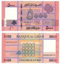 2021 (2022) Lebanon 5000 Livres Banknote UNC P91c PCLB136 new