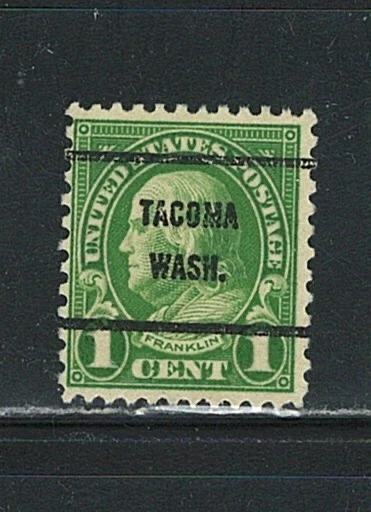 US Tacoma Washington Precancel single Stamp (used) - Image 1 of 1