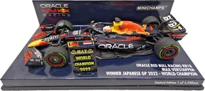 2022 RED BULL RACING Max Verstappen WINNER JAPANESE GP World Champion in 1:43 sc - Picture 1 of 1