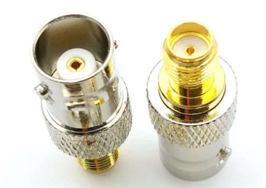 2x BNC Female Jack To SMA Female to BNC - Female Adapter Connector - UK Seller - Image 1 of 2