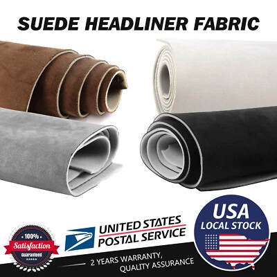 Car Roof Liner Replacement Headliner Fabric Material Foam Backing 60" Width - Image 1 of 4