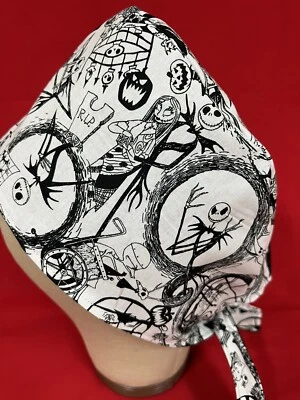 Men/Women Surgical Scrub Cap Lined  Holiday Tossed 100% Cotton - Image 1 of 4