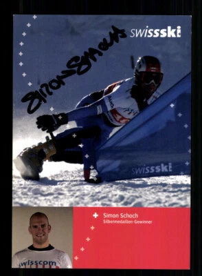 Simon  Schoch Autogrammkarte Snowboard Original Signiert  + A 238522 - Bild 1 von 2