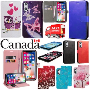 Housse Etui Portefeuille Cuir à Rabat Support pour iPhone 11 Pro MAX XR 8 7 6 SE 2020 2022 - Photo 1 sur 17