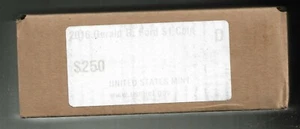 2016-D Gerald Ford Presidential Dollar Mint Sealed Box of 250 BU $1 Coins - Picture 1 of 2
